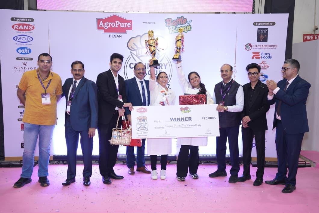 Palak Jain and Lakshita Gupta, winners of the Culinary League Second Edition